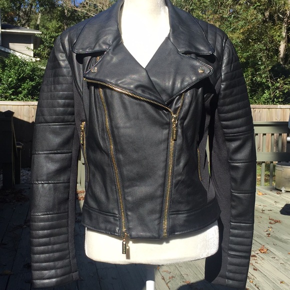 Bisou Bisou Jackets & Blazers - Faux Leather Large NWOT